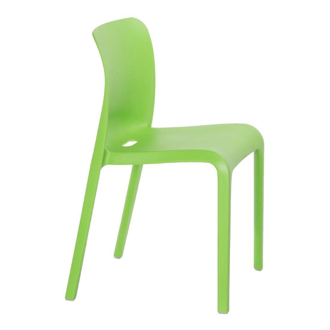 Origin POP Chair Bright Green 480x500x790mm (Pack of 2) - HX762 Plastic Chairs Origin