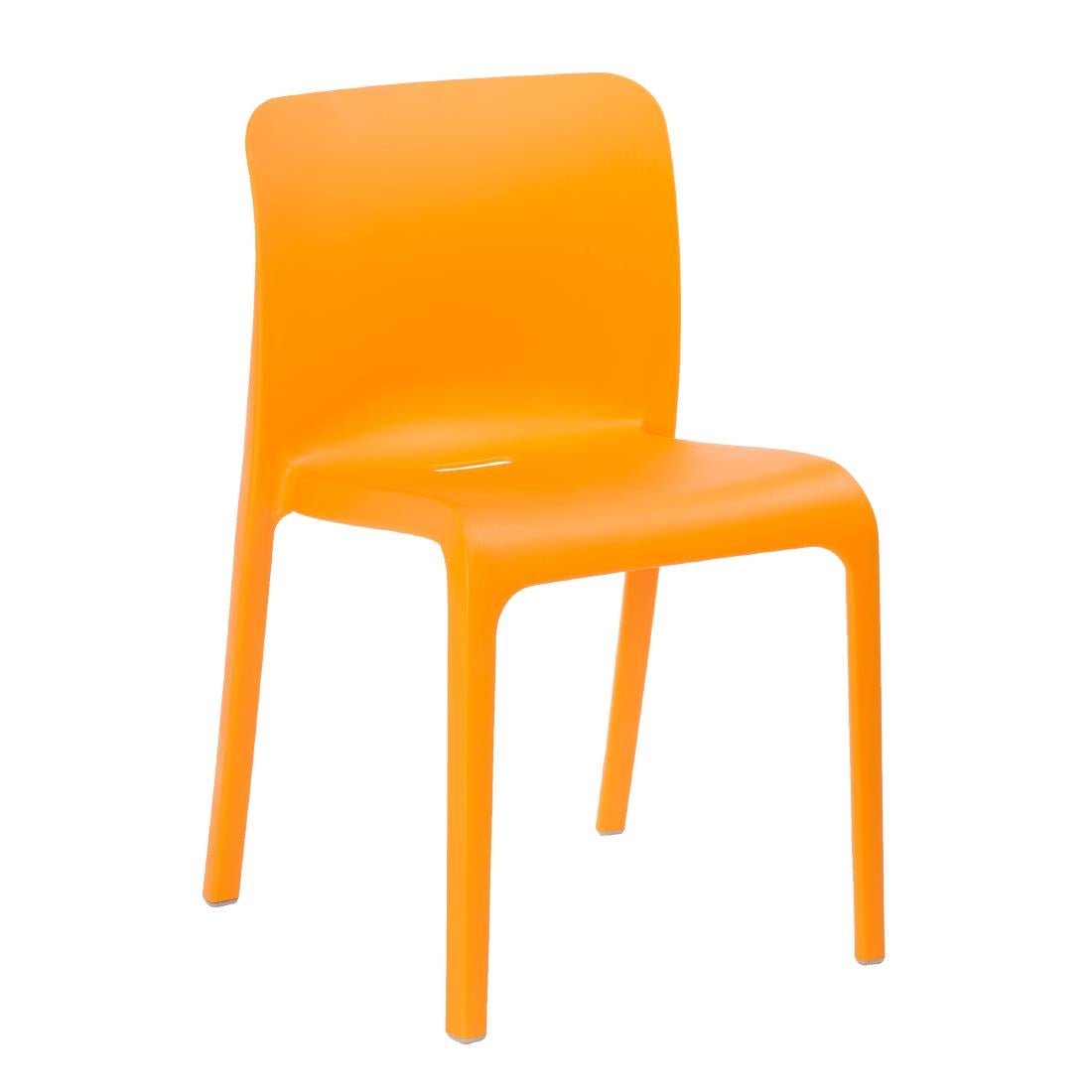 Origin POP Chair Deep Orange 480x500x790mm (Pack of 2) - HX763 Plastic Chairs Origin