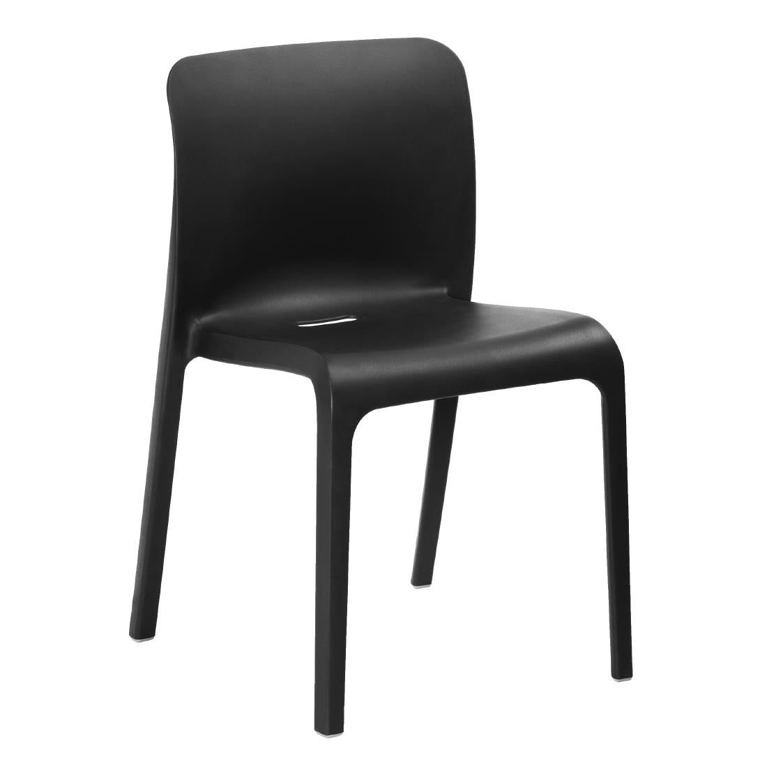 Origin POP Chair Traffic Black 480x500x790mm (Pack of 2) - HX769 Plastic Chairs Origin