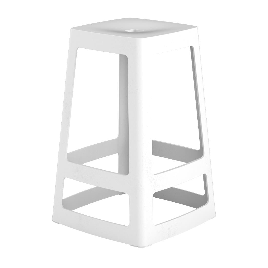 Origin Base Mid Stool Traffic White 430x430x650mm (Pack of 2) - HX778 All Stools Origin
