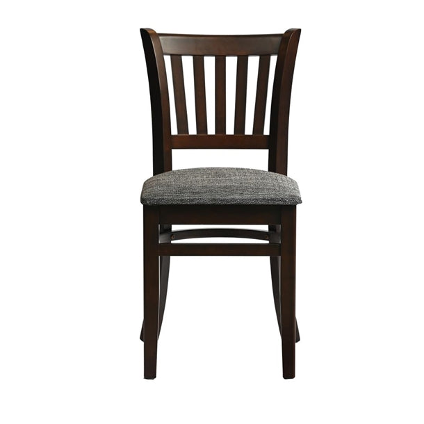 Manhattan Dining Chair in Dark Walnut with Shetland Smoke Seat (Pack of 2) - HX804 Wooden Dining Chairs Everyday