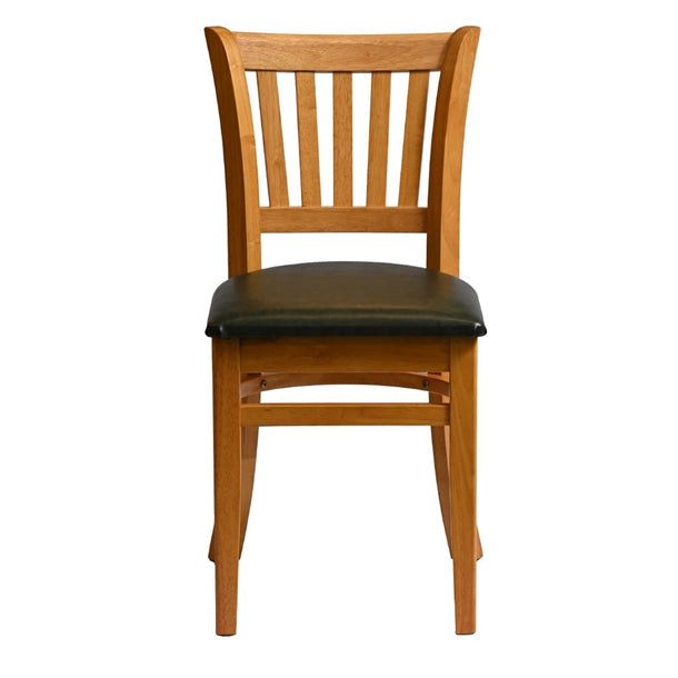 Manhattan Dining Chair in Soft Oak with Bison Cedar Seat (Pack of 2) - HX810 Wooden Dining Chairs Everyday