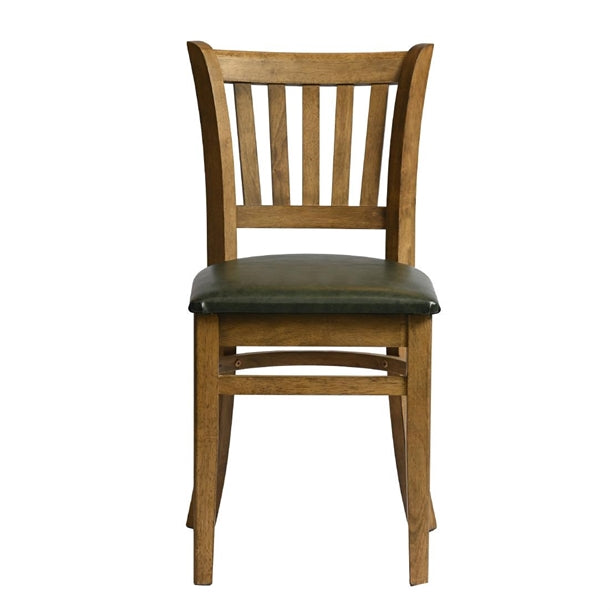 Manhattan Dining Chair in Weathered Oak with Bison Cedar Seat (Pack of 2) - HX817 Wooden Dining Chairs Everyday