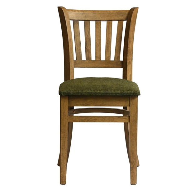 Manhattan Dining Chair in Weathered Oak with Shetland Forest Seat (Pack of 2) - HX819 Wooden Dining Chairs Everyday