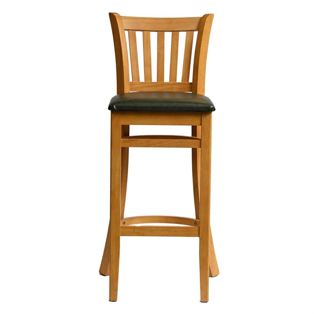 Manhattan Bar Chair in Soft Oak with Bison Cedar Seat - HX859 All Stools Everyday