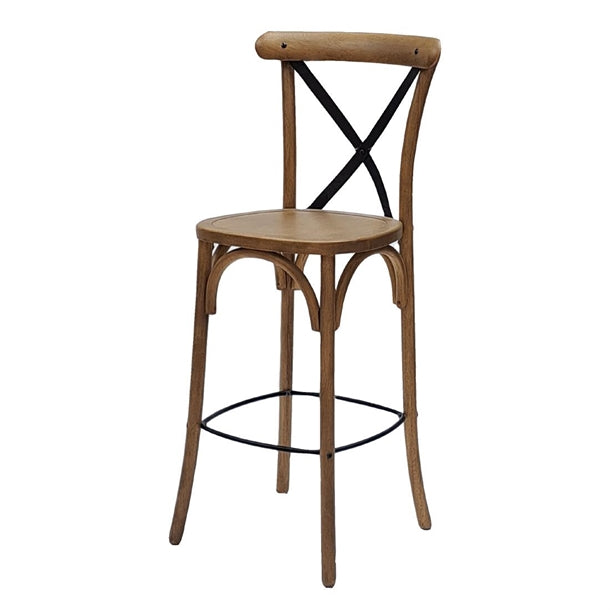 Bristol Bar Chair in Weathered Oak - HX871 All Stools Everyday