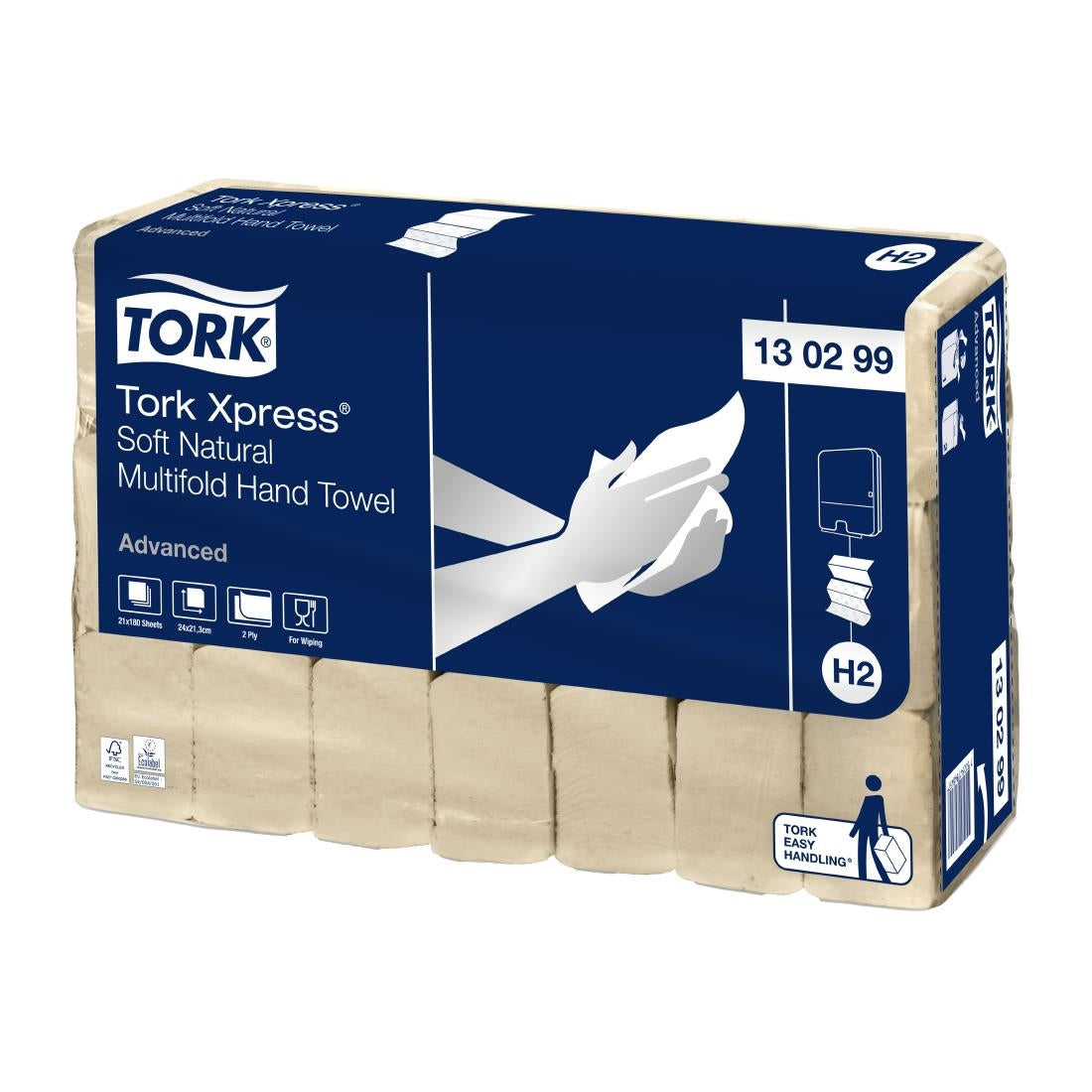 Tork Xpress Soft Natural Multi-Fold Hand Towels 2Ply (Pack of 3780) - HX957 Tork