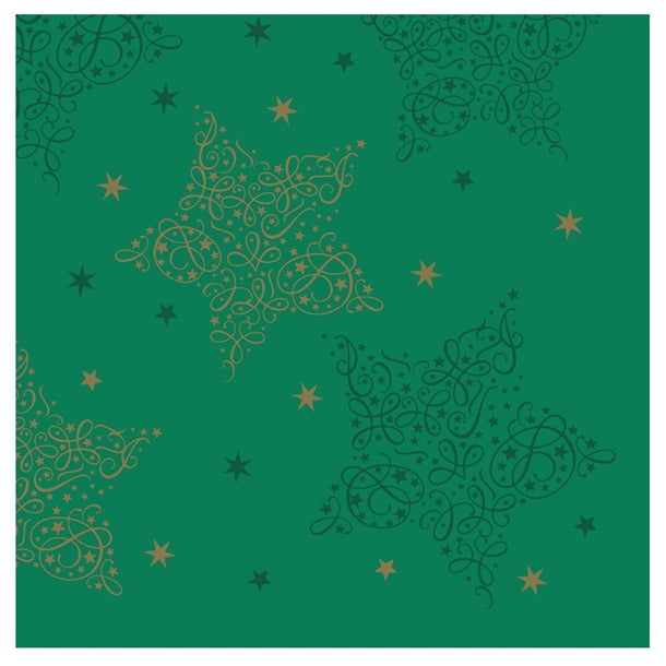 Swantex Lunch Napkins Merry & Bright Pine 33x33cm 2ply 1/4 Fold (Pack of 1000) - HY173 Paper Napkins Swantex