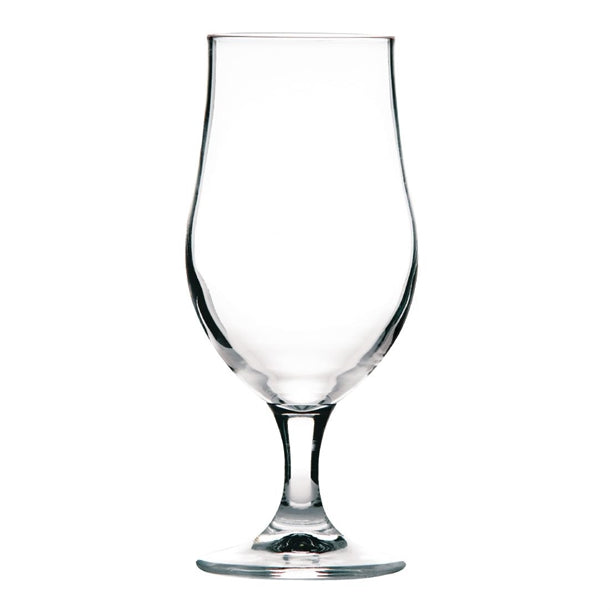Onis Munique Stemmed Beer Glasses Nucleated UKCA 370ml (Pack of 6) - HY227 Beer Glasses Onis