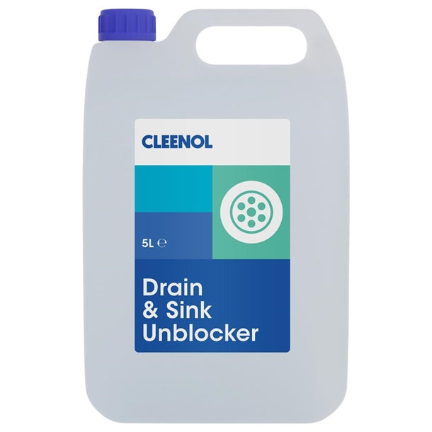 Cleenol Drain & Sink Unblocker 5Ltr (Pack of 2) - HY533 Cleenol