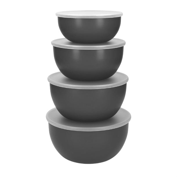 KitchenAid Prep Bowls with Lids Charcoal Grey (Set of 4) - HY578 Kitchenaid