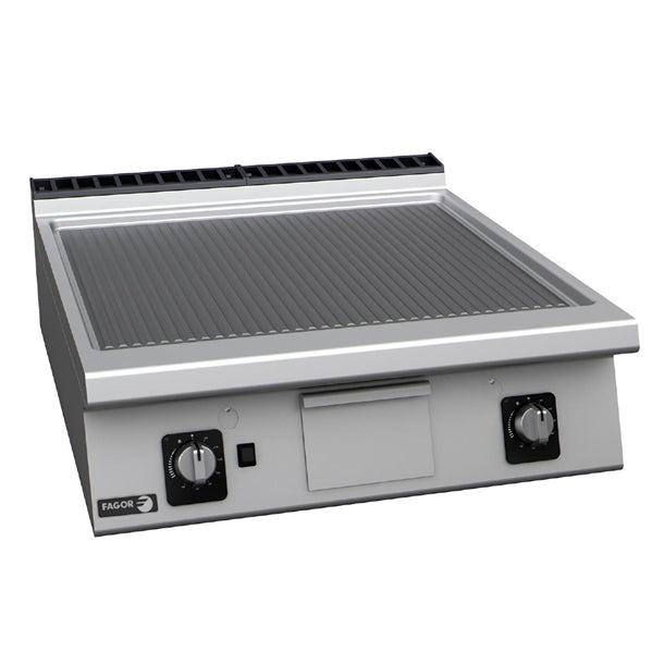 Fagor 900 Series Countertop Ribbed Plate Gas Griddle FT-G910 R - HY842 Fagor