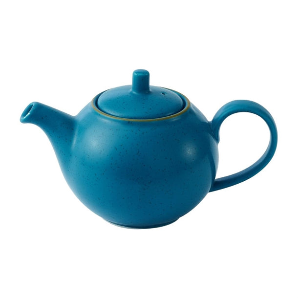 Churchill Stonecast Java Blue Beverage Pots 443ml (Pack of 4) - HY938 Churchill Super Vitrified Churchill Super Vitrified