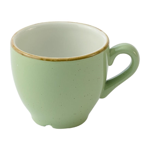 Churchill Stonecast Sage Green Cafe Espresso Cups 103ml (Pack of 12) - HY955 Cups and Mugs Churchill Super Vitrified