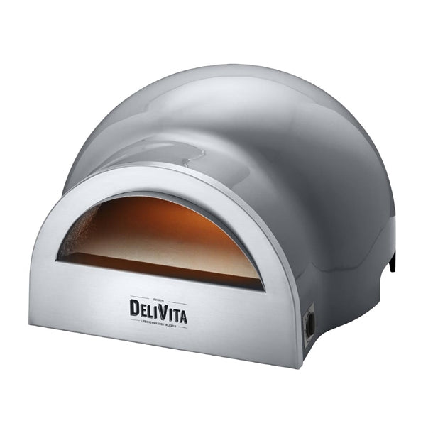 Delivita Dual Fuel Gas Pizza Oven Hale Grey - HZ246 DeliVita