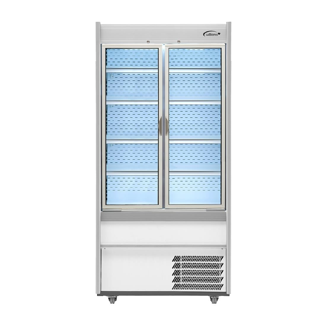 Williams M-Series Gem Multideck Fridge Stainless with Hinged Front Door M100-SCD-HFD - HZ283 Refrigerated Merchandisers Williams