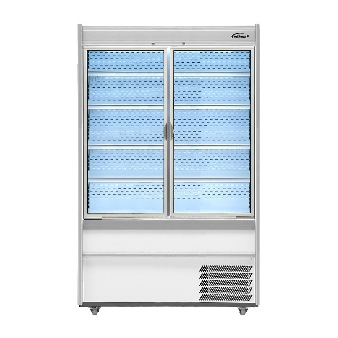 Williams M-Series Gem Multideck Fridge White with Hinged Front Door M125-WCD-HFD - HZ284 Refrigerated Merchandisers Williams
