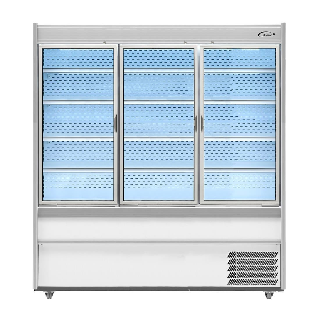 Williams M-Series Gem Multideck Fridge Stainless with Hinged Front Door M180-SCD-HFD - HZ289 Refrigerated Merchandisers Williams