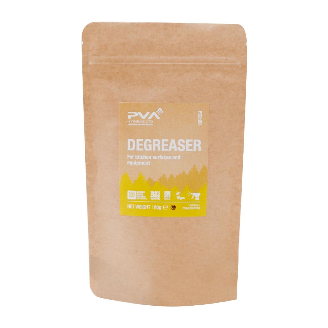 PVA Hygiene Water Soluble Paper Sachets for Triggers Degreaser (Pack of 20) - HZ311 PVA Hygiene