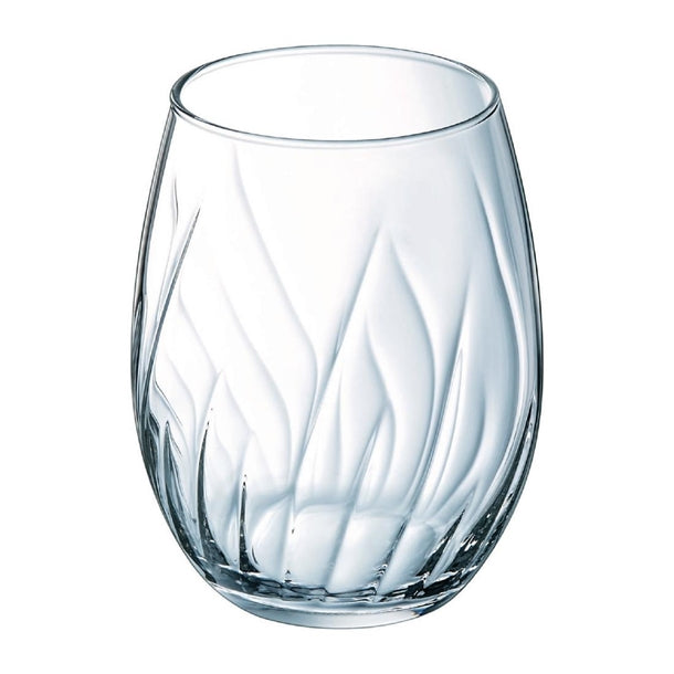 Cristal d'Arques Swirly Tumblers 360ml (Pack of 8) - HZ403 Wine Glasses Cristal d'Arques