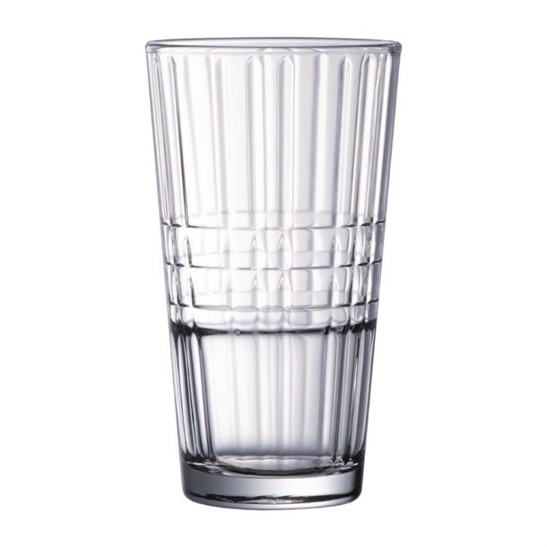 Arcoroc Stack Up Cross Tumblers 350ml (Pack of 24) - HZ415 Arcoroc Hi Balls and Tumblers Arcoroc