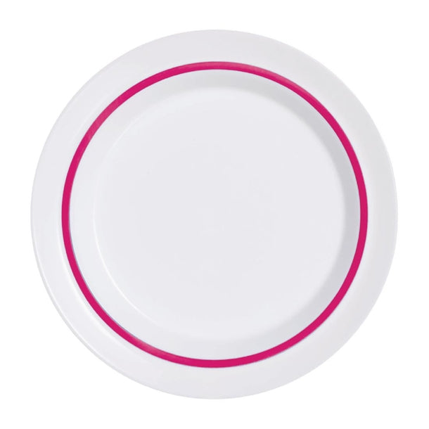 Arcoroc Autonomy Red Plates 230mm (Pack of 12) - HZ443 Plates Arcoroc