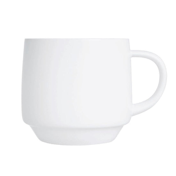Arcoroc Intensity White Baril Cups 190ml (Pack of 24) - HZ446 Cups and Mugs Arcoroc