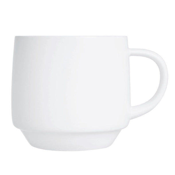 Arcoroc Intensity White Baril Cups 250ml (Pack of 24) - HZ447 Cups and Mugs Arcoroc