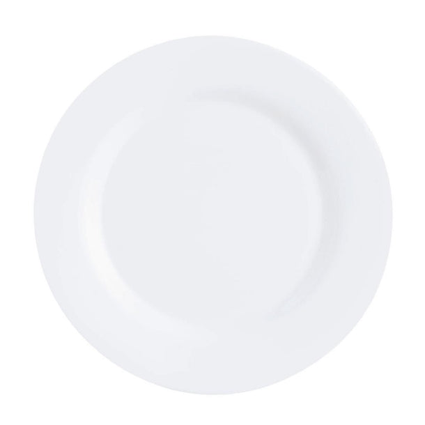 Arcoroc Intensity White Plates 240mm (Pack of 24) - HZ455 Plates Arcoroc