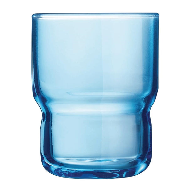 Arcoroc Log Brush Blue Tumblers 160ml (Pack of 48) - HZ466 Utopia Hi Balls and Tumblers Arcoroc