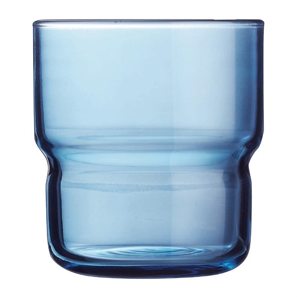 Arcoroc Log Brush Blue Jean Tumblers 220ml (Pack of 48) - HZ468 Utopia Hi Balls and Tumblers Arcoroc