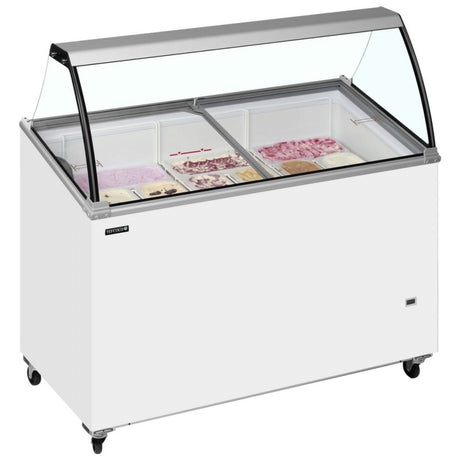 Tefcold Scoop Ice Cream Counter Display 9 x 5 Litre - IC400SCE + CANOPY Ice Cream Display Freezers Tefcold   