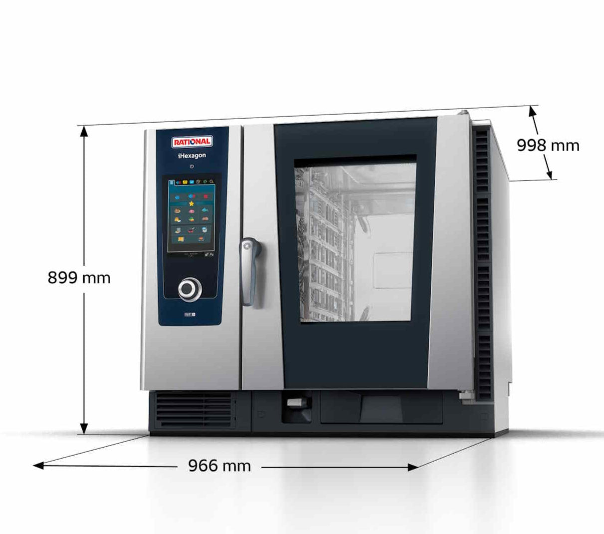Rational iHexagon 6-Deck High Speed Combination Oven 6-1/1 High Speed Rapid Cook Ovens Rational