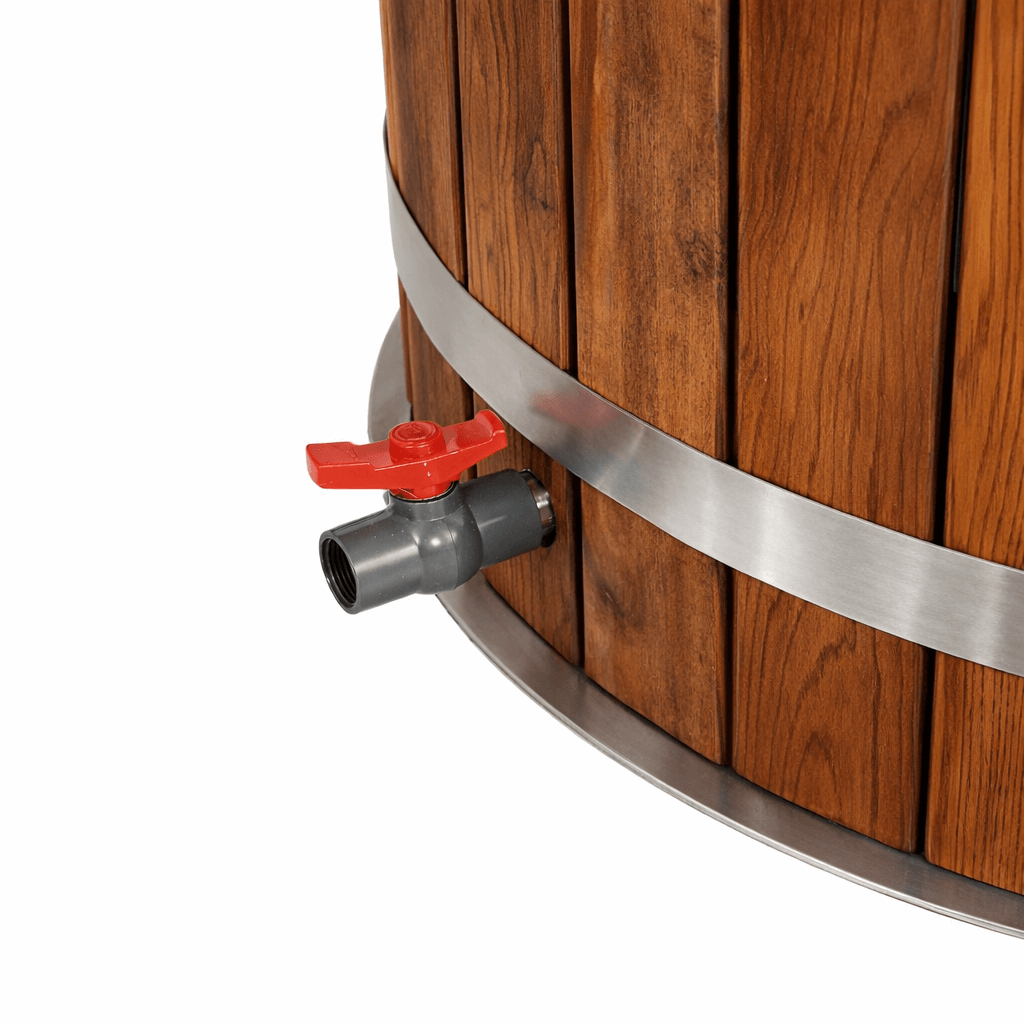 Empire Kove Ice Bath Large – Cedar Wood Cold Plunge with 304 Stainless Steel Liner & Step Ladder | KOVE-ICE2 Ice Baths & Cold Plunges Kove Designs