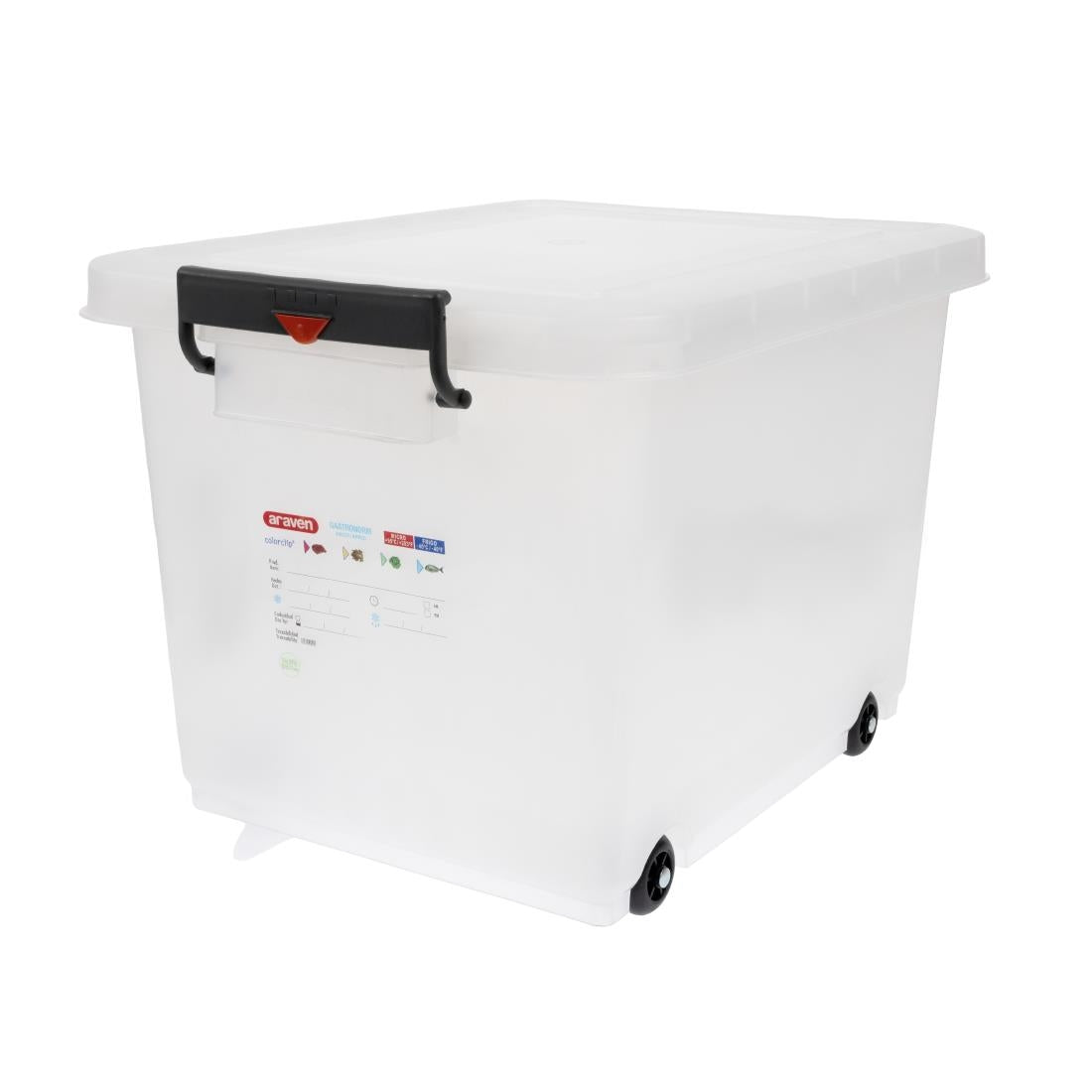 Araven Mobile Food Storage Bin with Lid - J245 Araven