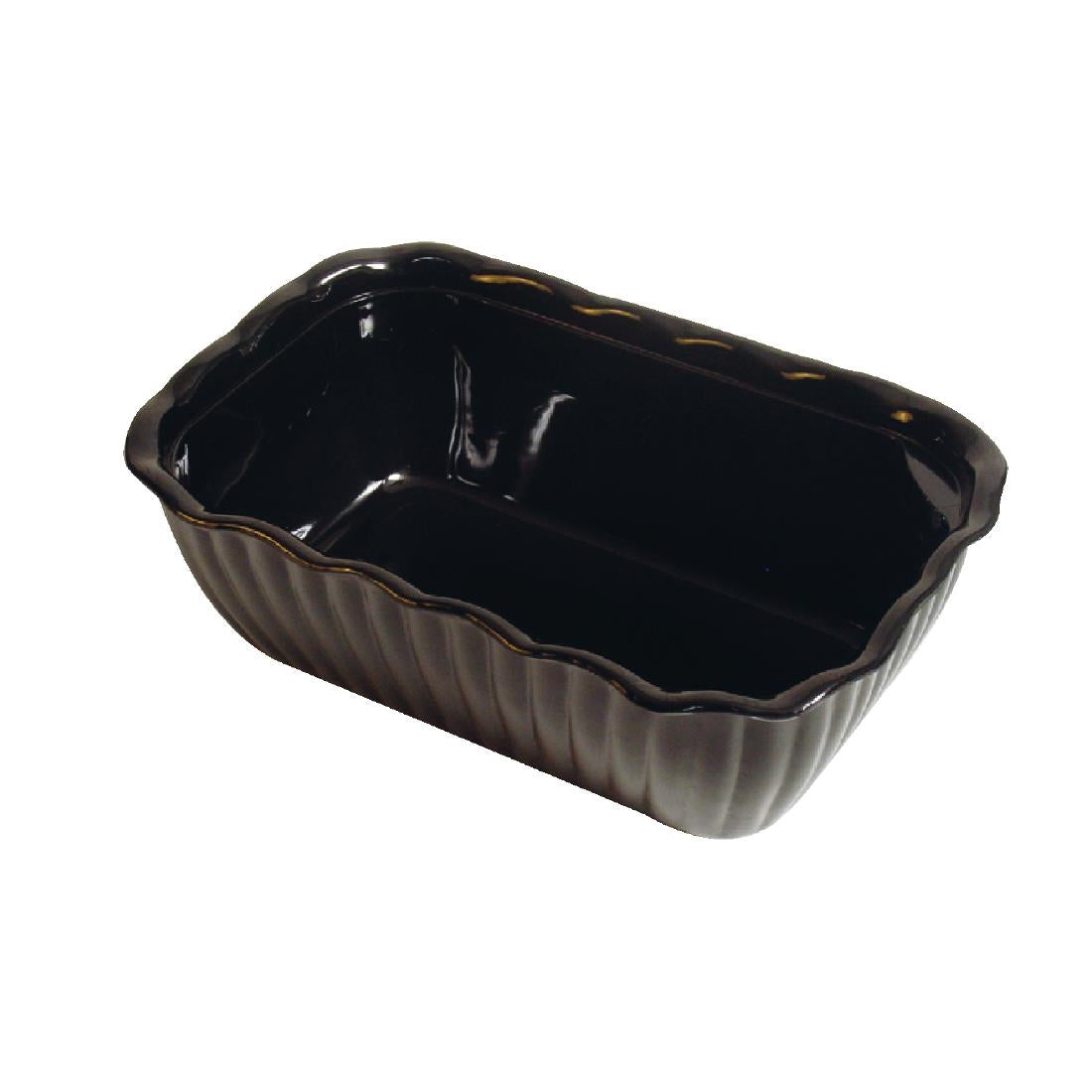 Dalebrook Medium Black SAN Salad Crock - J910 Melamine and Polycarbonate Dalebrook