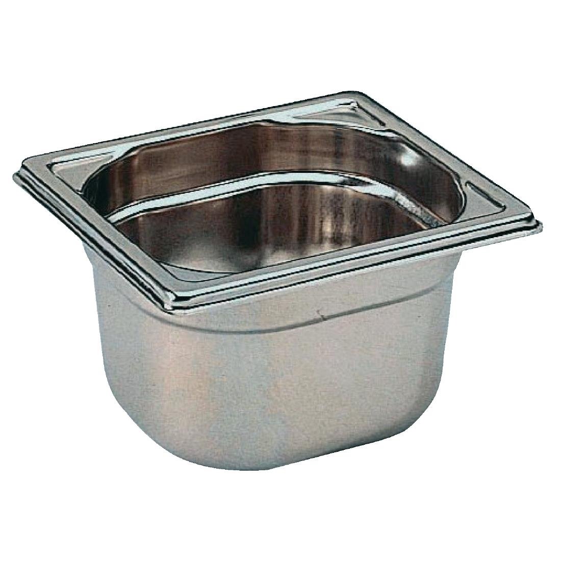 Matfer Bourgeat Stainless Steel 1/6 Gastronorm Tray 100mm - K075 Matfer Bourgeat