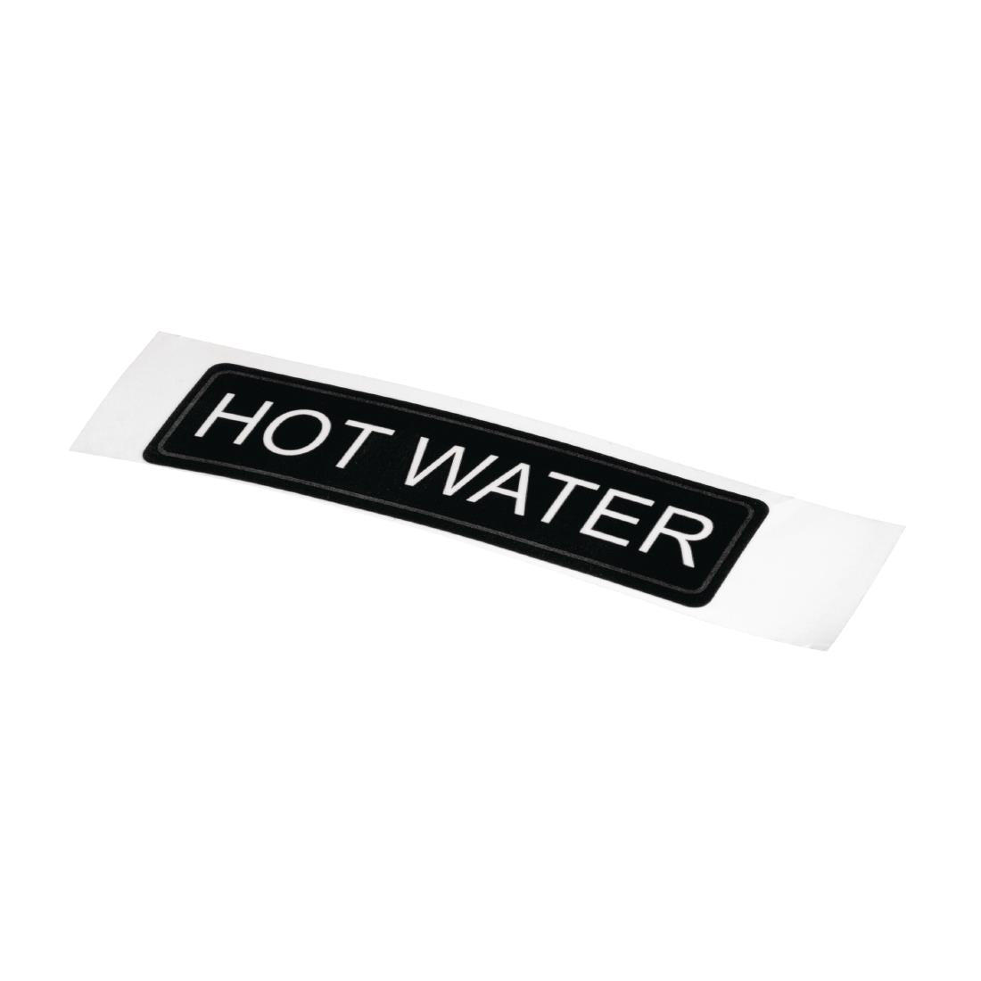 Olympia Adhesive Airpot Label Hot Water - K705 Olympia