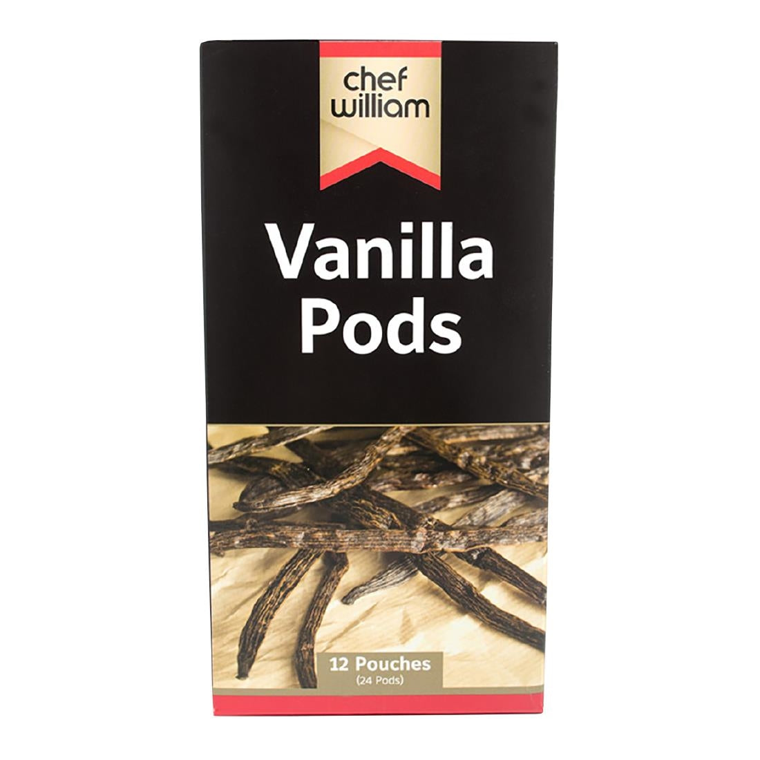 Chef William Vanilla Pods (24 Pods) - KA030 Chef William
