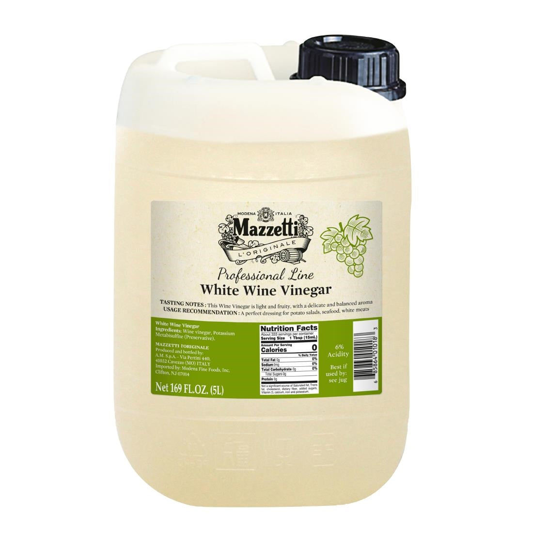 Acetum White Wine Vinegar 5Ltr - KA061 Acetum
