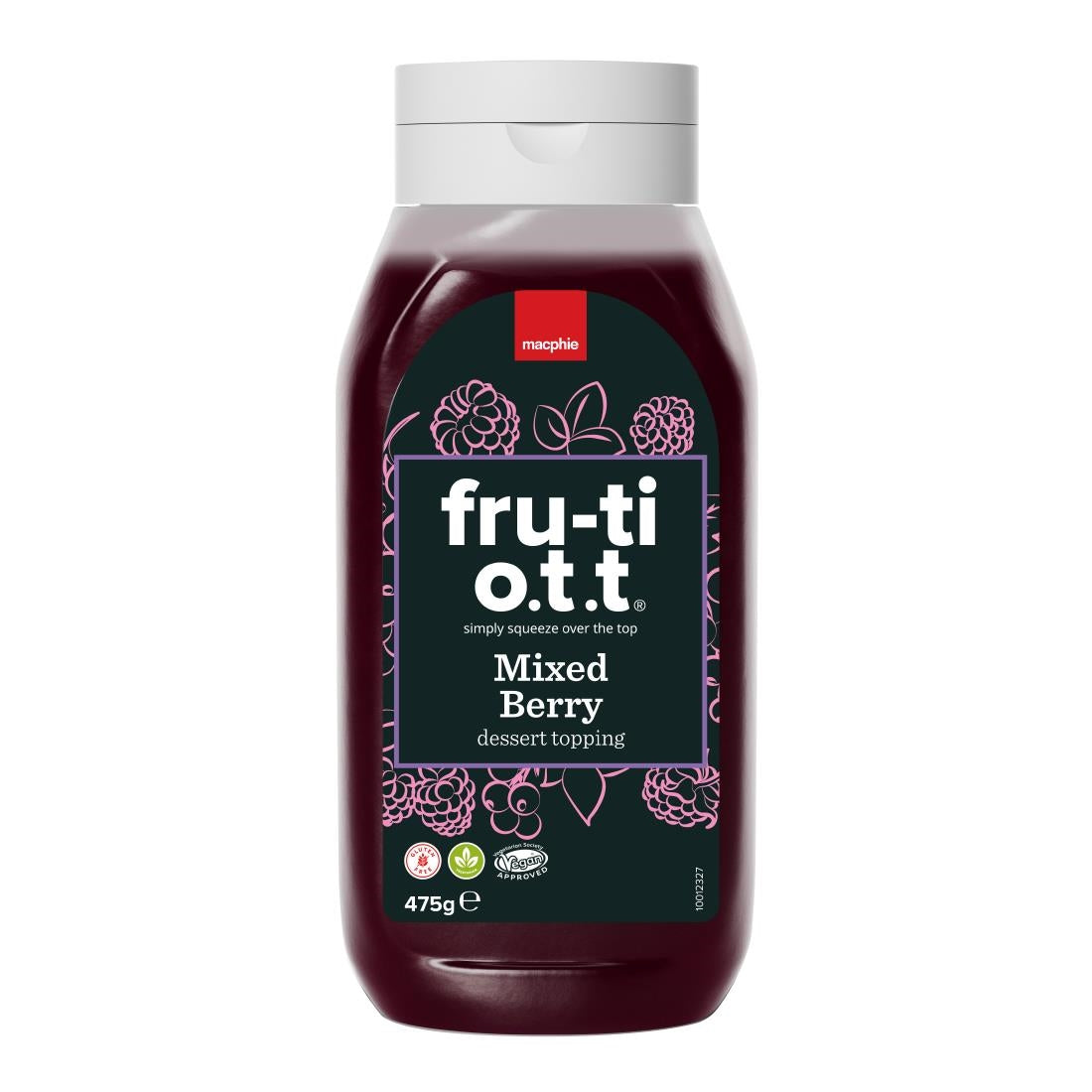 Macphie Fru-ti O.T.T Mixed Berry Dessert Topping 475g - KA111 Macphie