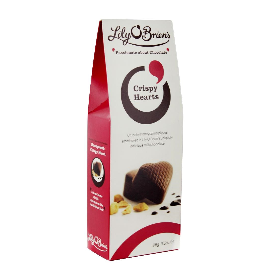 Lily O'Brien's Crispy Hearts Pouch 98g (Case of 12 Pouches) - KA204 Lily O'Brien's