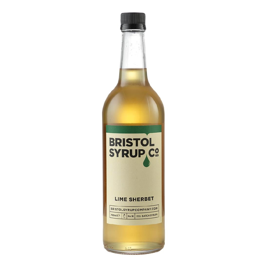 Bristol Syrup Co. No.18 Lime Sherbet Syrup 750ml - KA236 Bristol Syrup Company