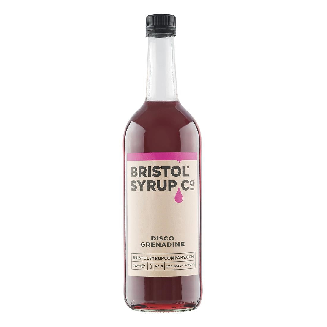 Bristol Syrup Co. No.19 Disco Grenadine Syrup 750ml - KA237 Bristol Syrup Company