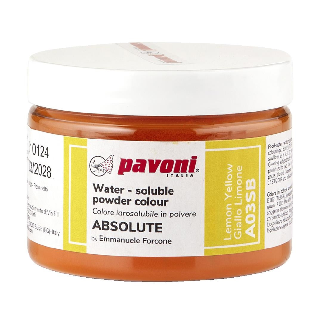 Pavoni Water Soluble Powder Lemon Yellow 50g - KA340 Pavoni