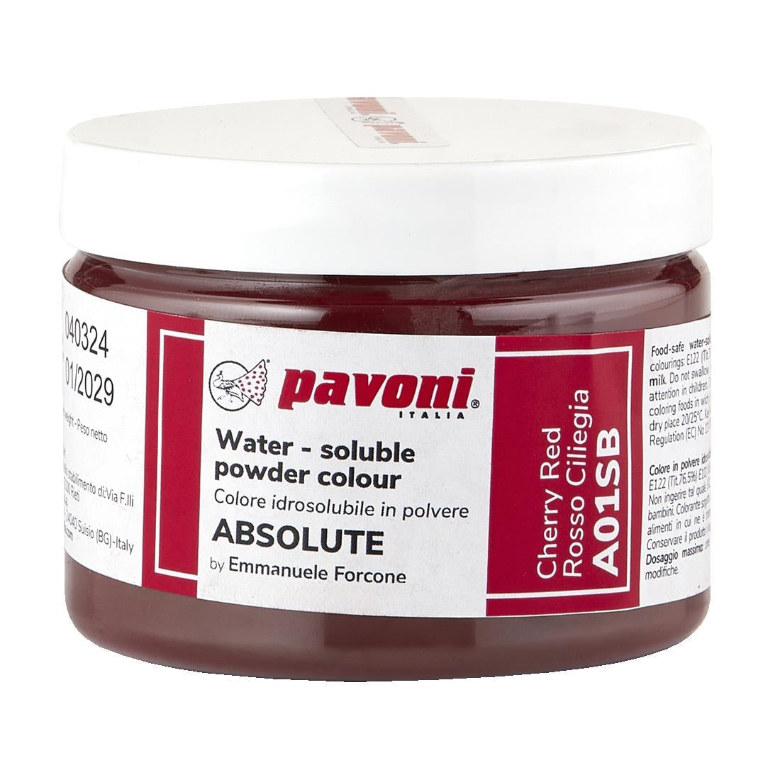 Pavoni Water Soluble Powder Cherry Red 50g - KA341 Pavoni