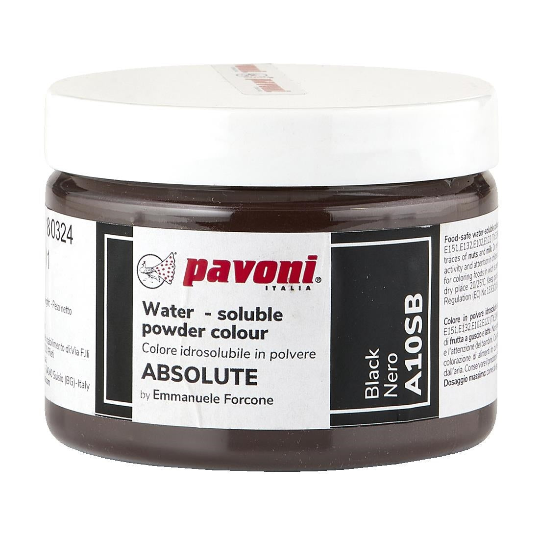 Pavoni Water Soluble Powder Black 50g - KA343 Pavoni