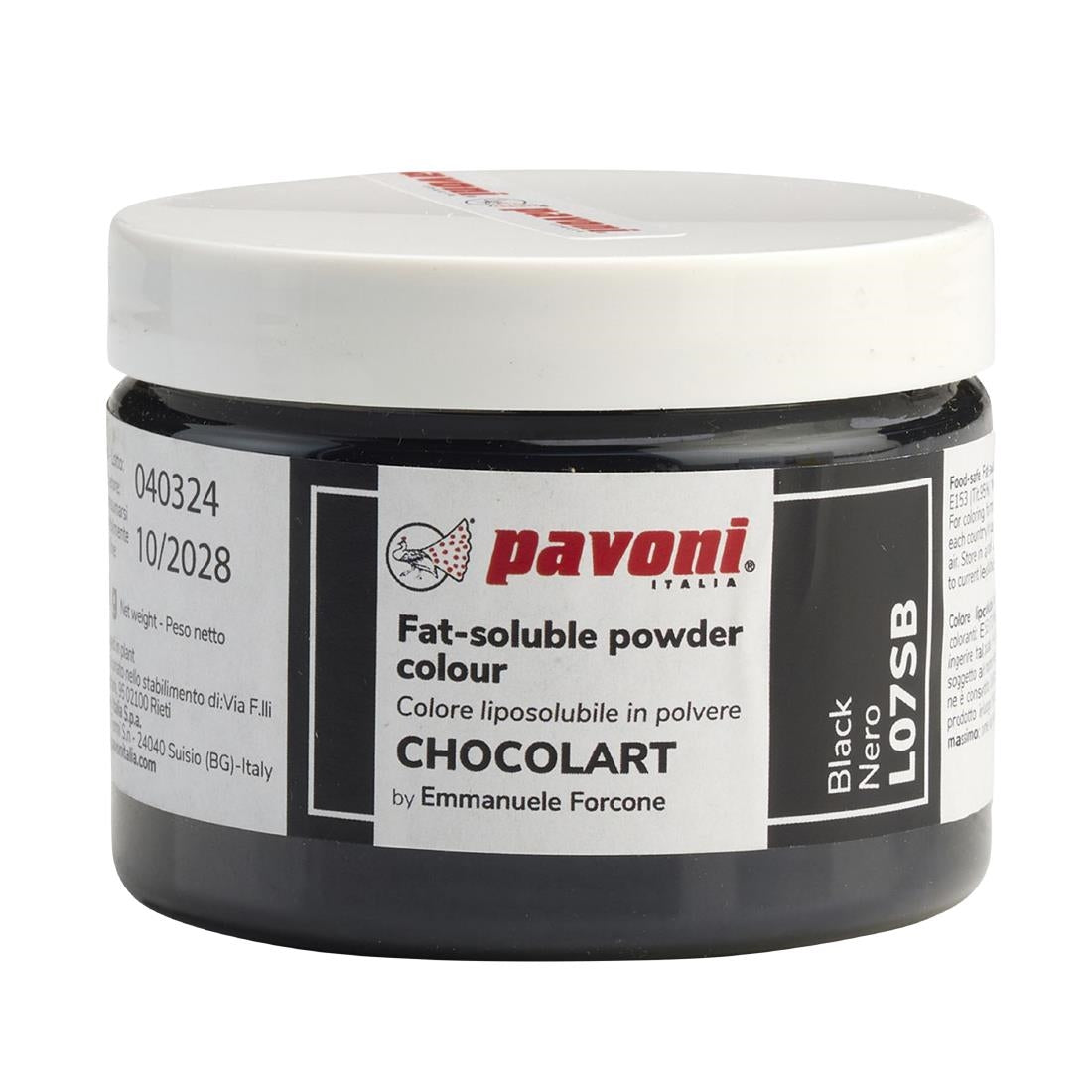 Pavoni Liposoluble Colours Black 40g - KA348 Pavoni