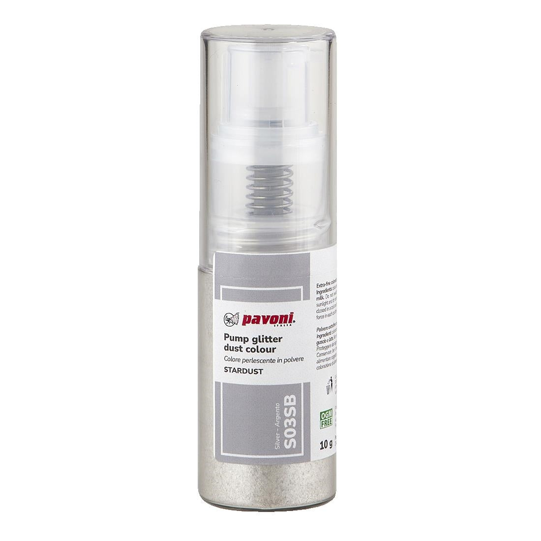 Pavoni Spray Pump Stardust Silver 10g - KA352 Pavoni