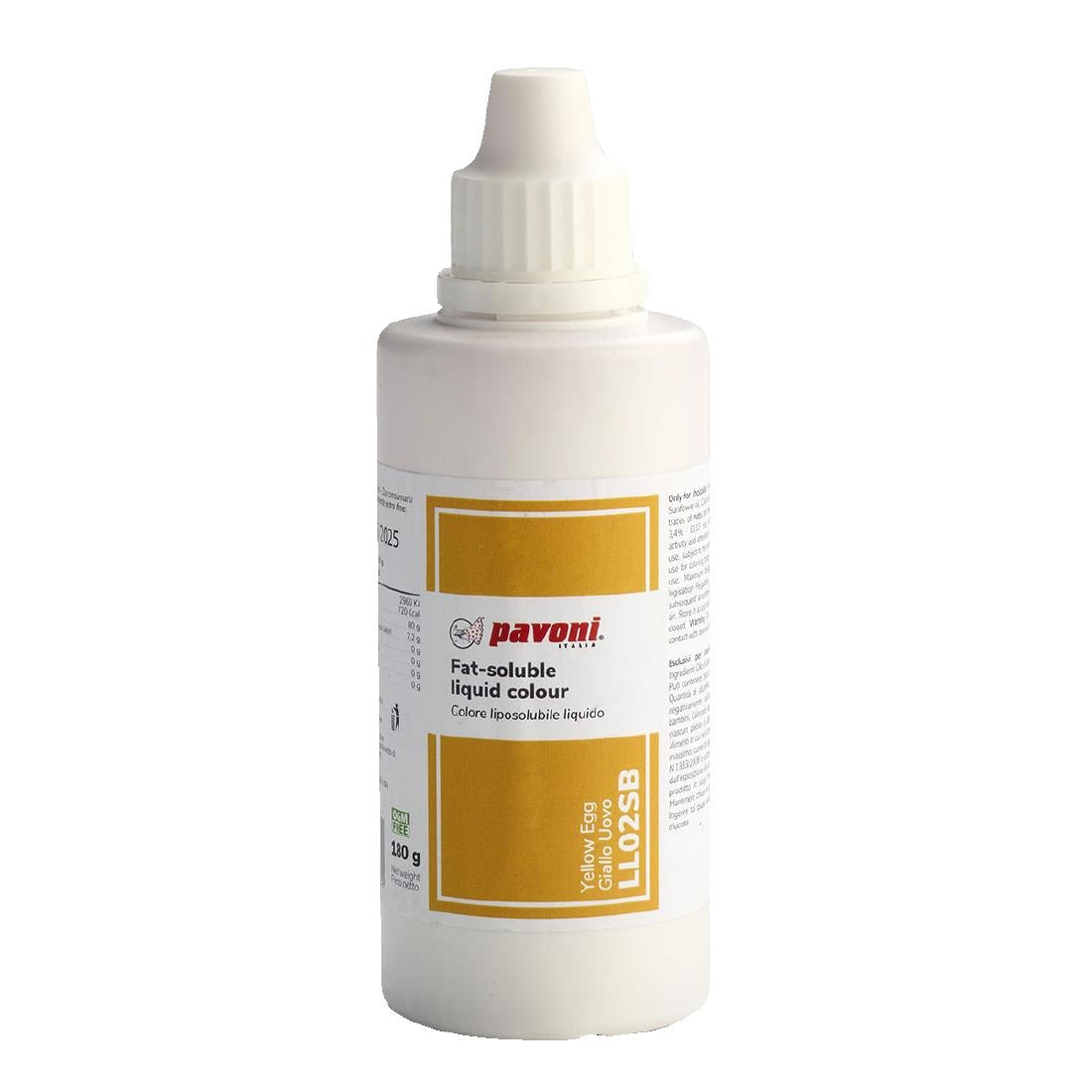 Pavoni Liposoluble Liquid Colours Egg Yellow 180g - KA360 Pavoni